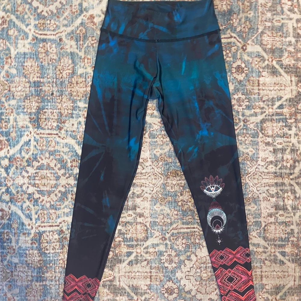 Multicolor Cute Tribal Leggings Small/Medium